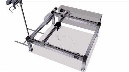 Surface inspection by a line gantry robot